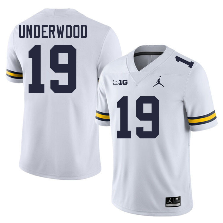 Bryce Underwood Michigan Jersey,Michigan Wolverines #19 Bryce Underwood College Football Jersey Youth-White
